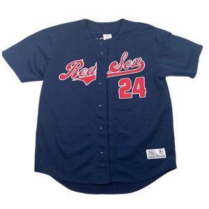 MLB Boston Red Sox Jersey #24 Ramirez True Fan Stitched Navy Blue Baseball Sz M